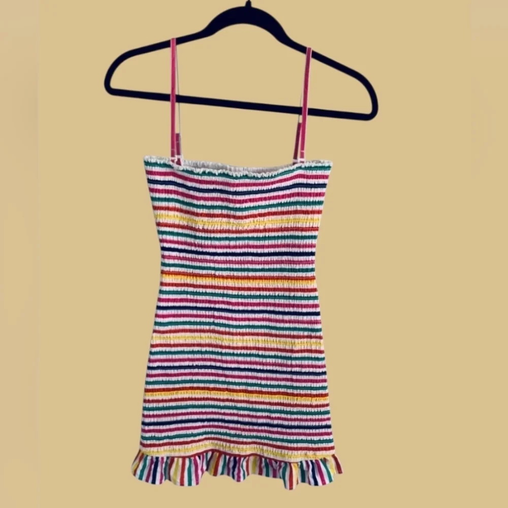 Lovers + Friends Rainbow Stripe Burson Bodycon Mini Dress XXS - Picture 6 of 11